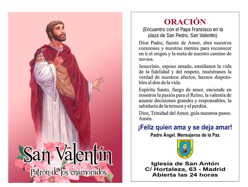 San Valentin oracion 