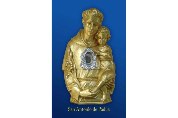 San Antonio de Padua. Busto-Relicario de San Antonio de Padua en España del 4 al 14 de Abril 2016