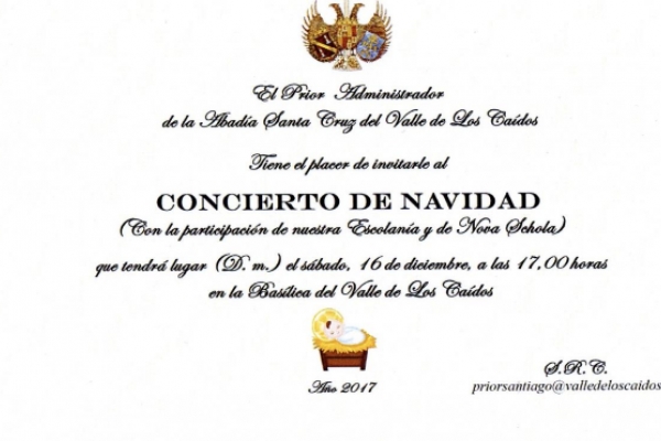 invitación concierto de navidad 