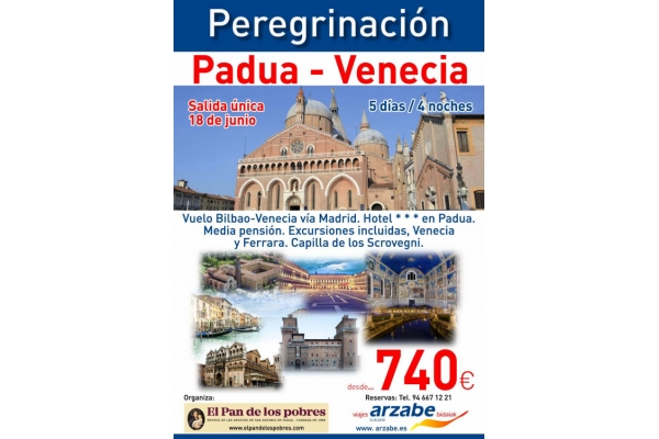 Peregrinación a San Antonio de Padua 2018