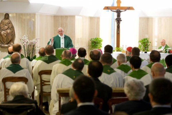 audiencia del Papa Francisco en Santa Marta