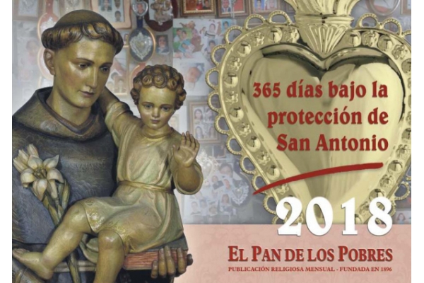 Calendario de San Antonio de Padua 2018 Calendario de San Antonio de Padua 2018