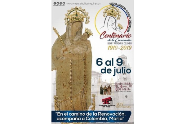 Colombia prepara el centenario de la Coronación de Nuestra Señora del Rosario de Chiquinquirá