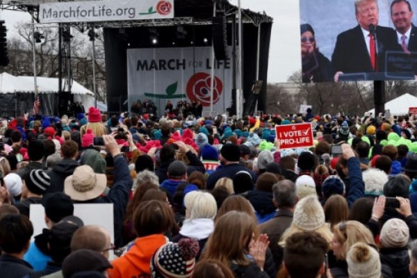 Trump, Marcha por la Vida Trump, primer presidente de Estados Unidos en sumarse a la Marcha por la Vida