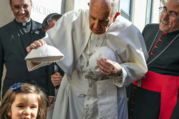 El Papa Francisco con los enfermos en Fátima