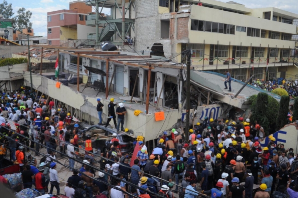 Labores de rescate terremoto México