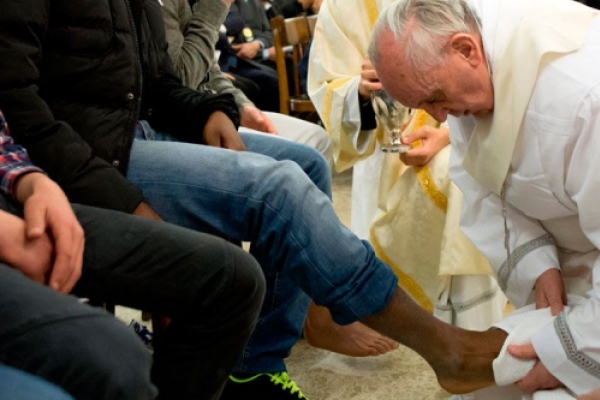 El Papa Francisco presidirá el rito del "lavatorio de pies" el Jueves Santo