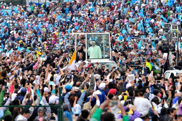 Misa del Papa Francisco en Bogotá