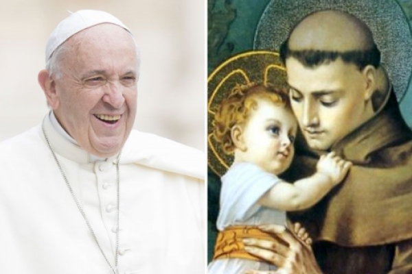 El Papa Francisco recordó a San Antonio de Padua en el día de su fiesta