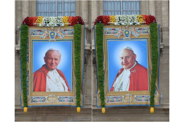 Hoy, hace 6 años de la canonización de San Juan Pablo II y San Juan XXIII