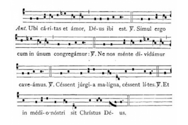 Ubi Caritas, bello canto gregoriano