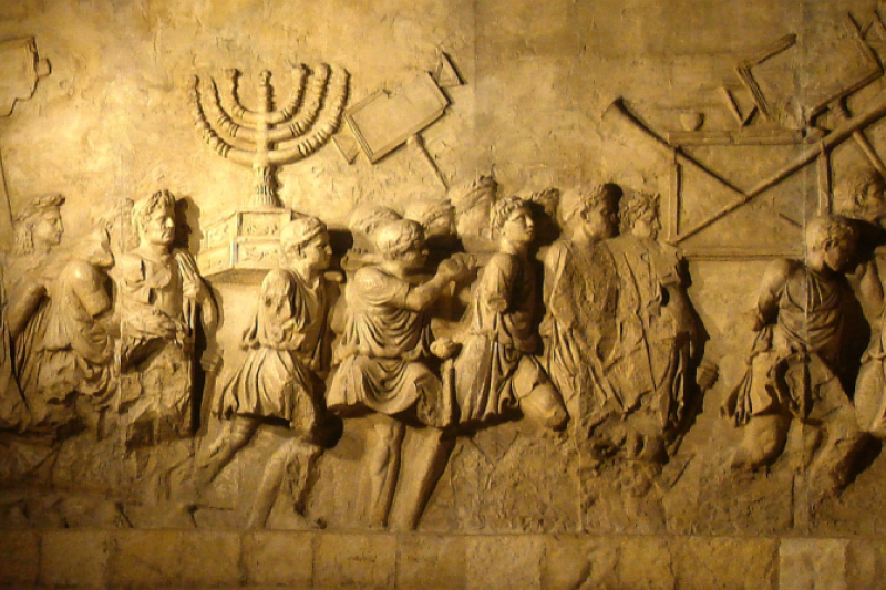 Destrucción de Jerusalén. Relieve interior del arco de Tito, Roma