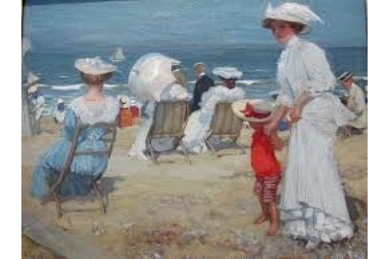En la playa 
