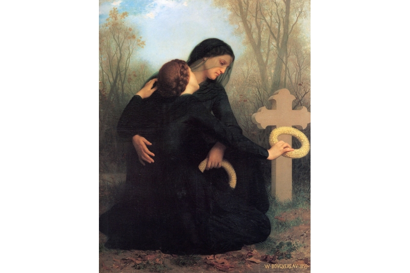 Fieles Difuntos - 2 de Noviembre - William Adolphe Bouguereau 1825-1905 - The day of the dead - 1859