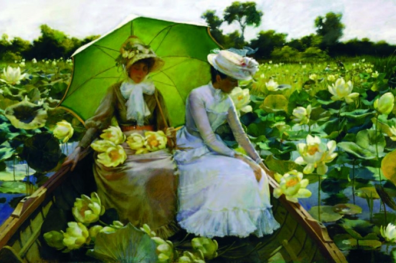 Flores de Loto, Charles Courtney Curran, 1888. Colección Daniel J. Terra. Terra Foundation for American Art, Chicago (EEUU)