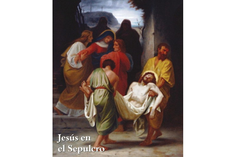 Jesús en el Sepulcro. William-Adolphe Bouguereau (1825-1905). Vía Crucis de la Catedral de La Rochelle (Francia)