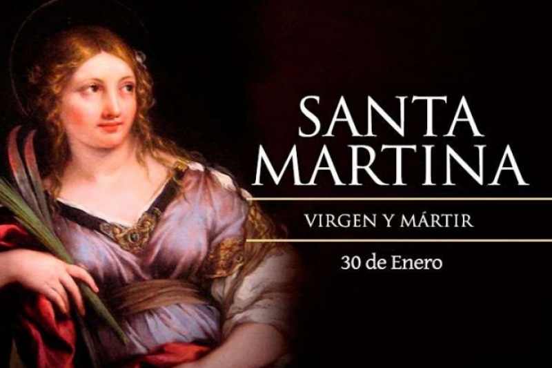 Santa Martina, Virgen - 30 de Enero