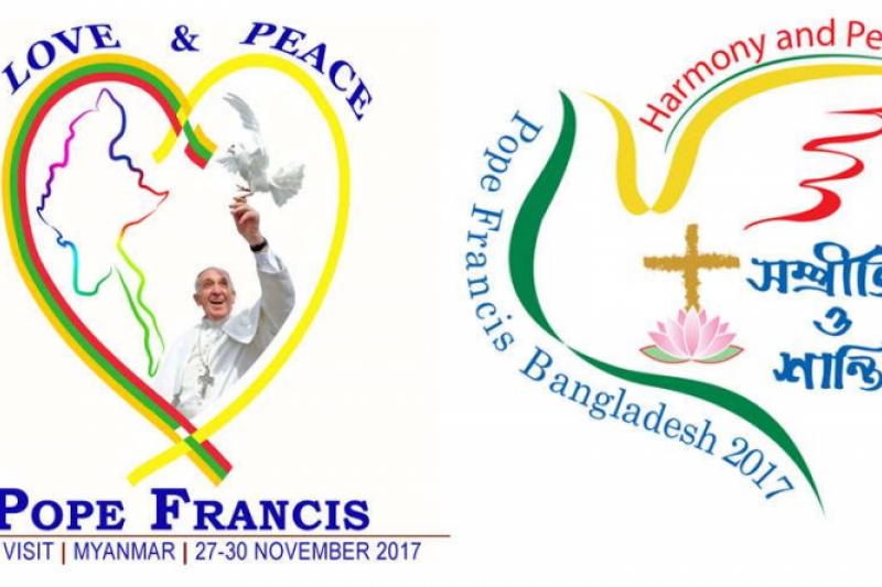 Así son los logos del viaje que el Papa Francisco realizará a Myanmar y Bangladesh Así son los logos del viaje que el Papa Francisco realizará a Myanmar y Bangladesh