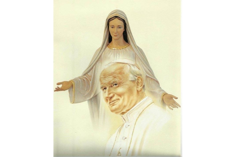 San Juan Pablo II y la Virgen de Fátima San Juan Pablo II y la Virgen de Fátima