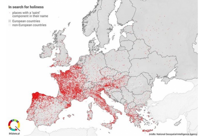 El “mapa santo” de Europa