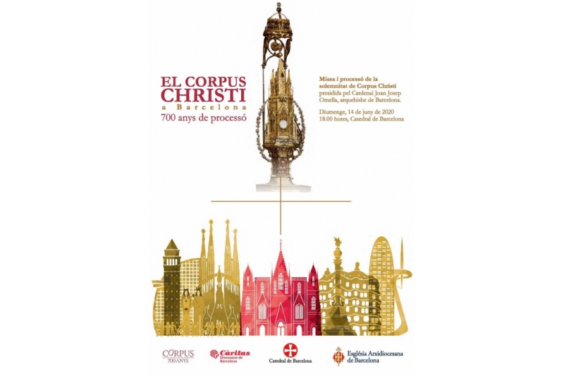 La Iglesia en Barcelona celebrará el 700 aniversario de la primera procesión del Corpus Christi