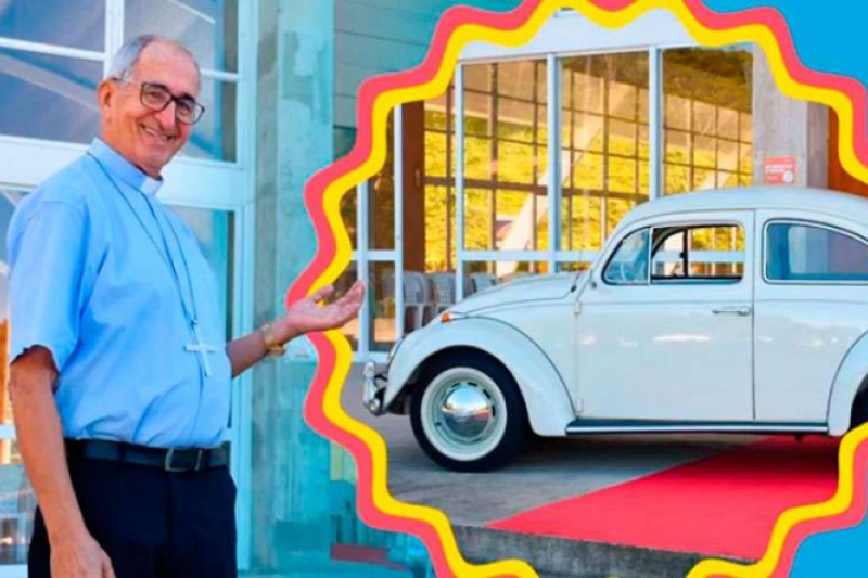 Mons. Décio Sossai Zandonade Obispo brasileño rifa su auto para ayudar a santuario mariano