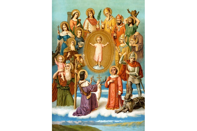 Devoción a los 14 Santos Auxiliadores Devoción a los 14 Santos intercesores a quienes se encomendaban los fieles en tiempo de peste