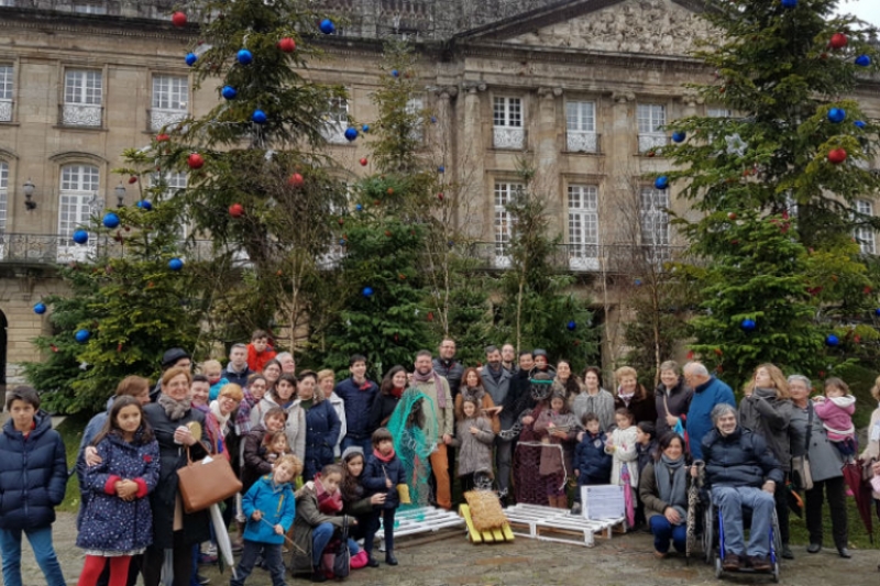 Y el belén volvió a la plaza del Obradoiro, porque lo pidió el pueblo