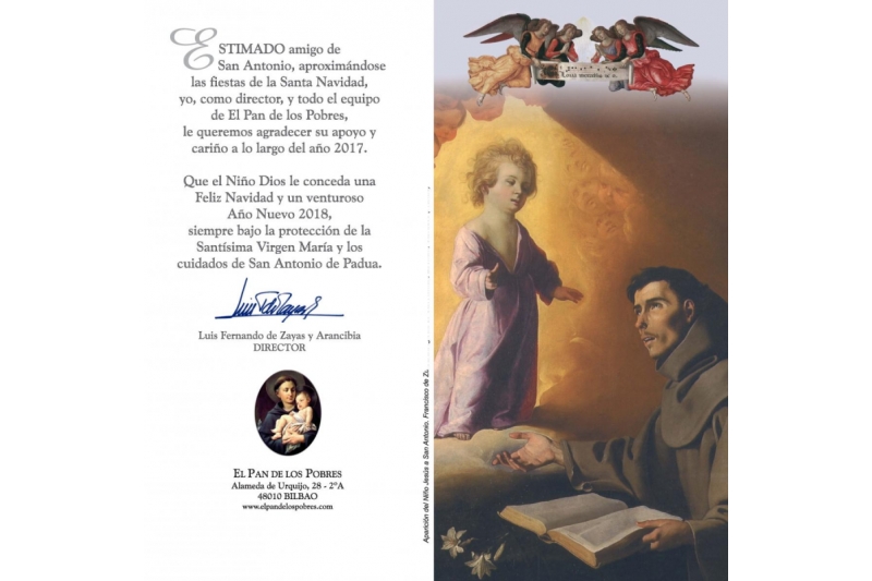 Felicitación de Navidad de San Antonio de Padua Felicitación de Navidad de San Antonio de Padua