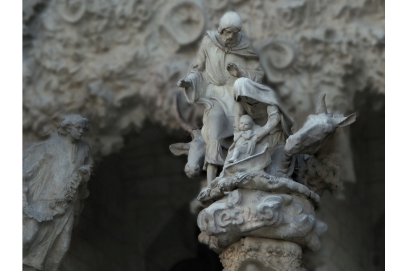 Gaudí quiso dedicar una fachada de la Sagrada Familia a la Navidad