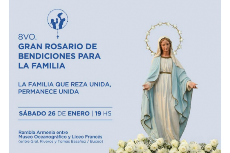 Uruguay: Gran Rosario de Bendiciones para la familia en Montevideo Uruguay: Gran Rosario de Bendiciones para la familia en Montevideo