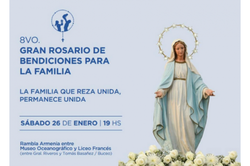 Uruguay: Gran Rosario de Bendiciones para la familia en Montevideo