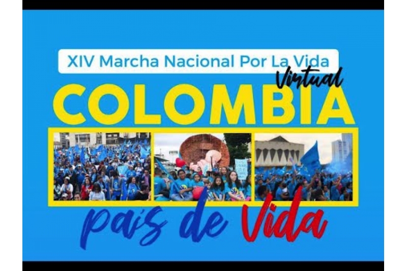 Gran éxito de la XIV marcha nacional por la vida en Colombia