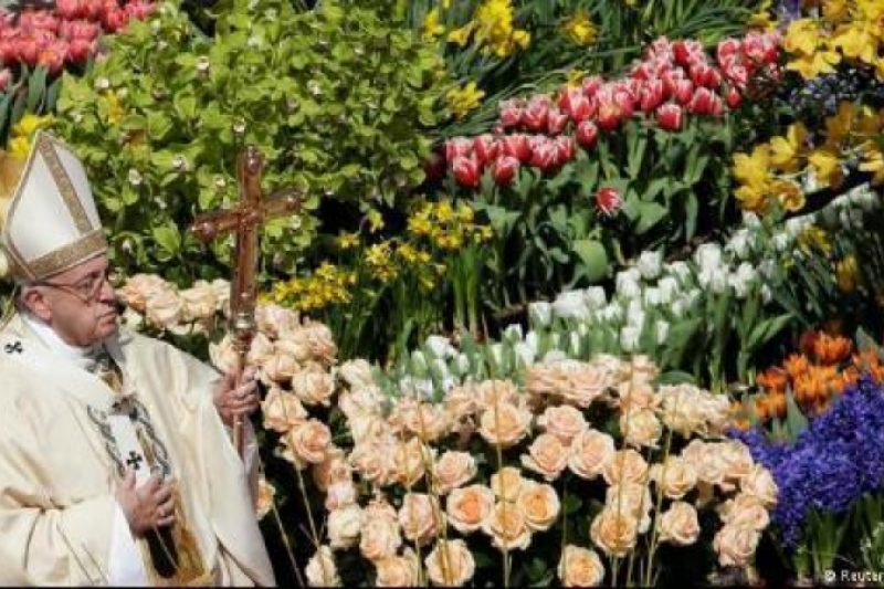 Las 50 mil flores de la Plaza de San Pedro enviadas desde Holanda Las 50 mil flores de la Plaza de San Pedro enviadas desde Holanda