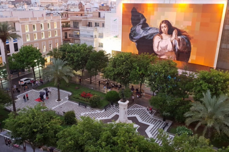 Sevilla homenajea a Murillo con una Inmaculada Colosal