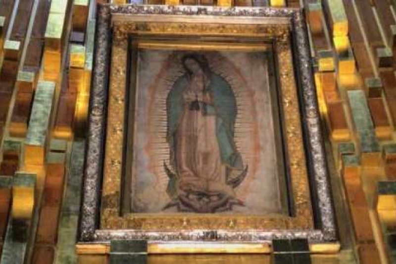 La única reliquia de la imagen original de la Virgen de Guadalupe se encuentra en Los Ángeles