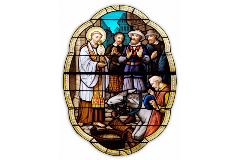San Antonio de Padua y el milagro de la mula