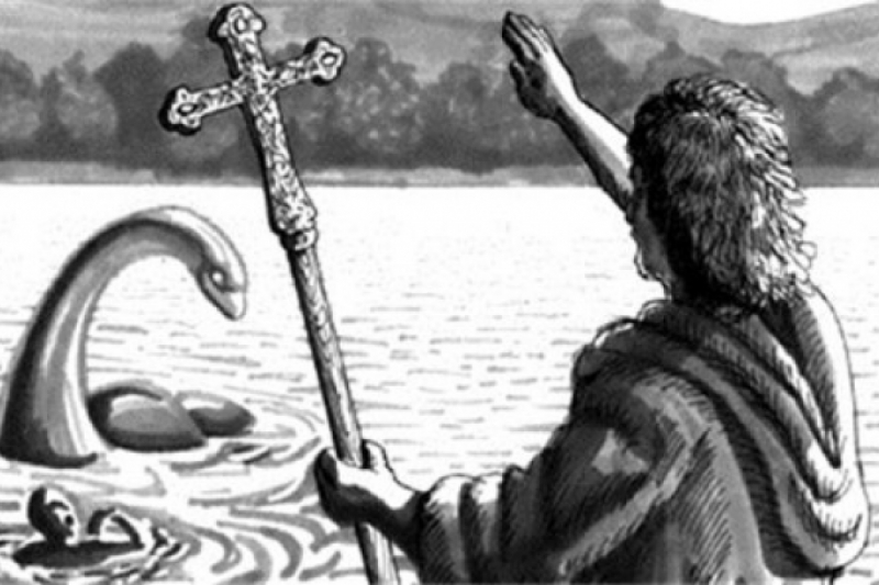 San Columba repelió al monstruo del Lago Ness