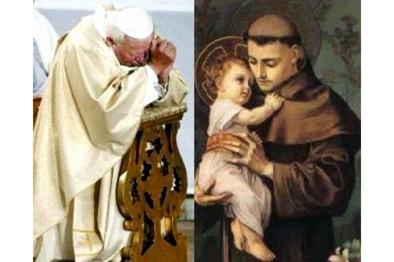 Semejanzas entre San Juan Pablo II y San Antonio de Padua