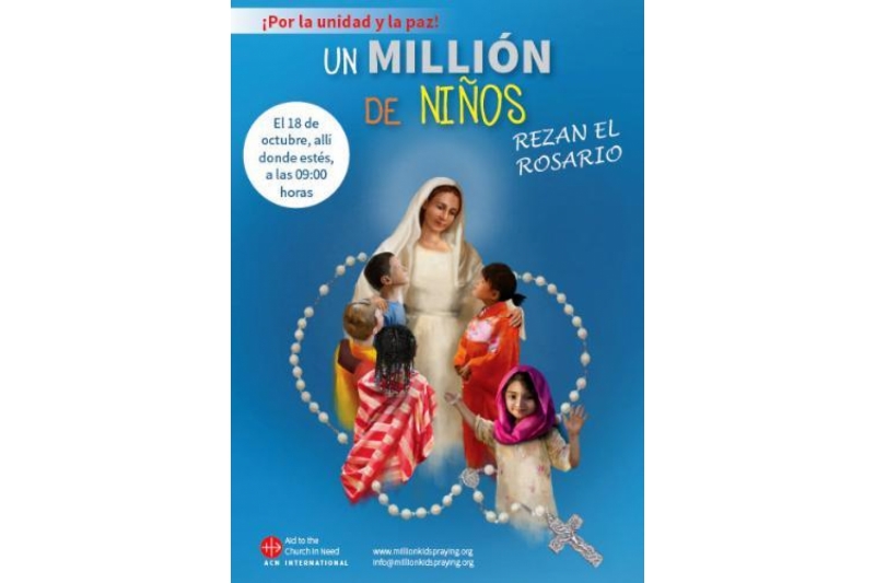 Un millón de niños rezan el Rosario