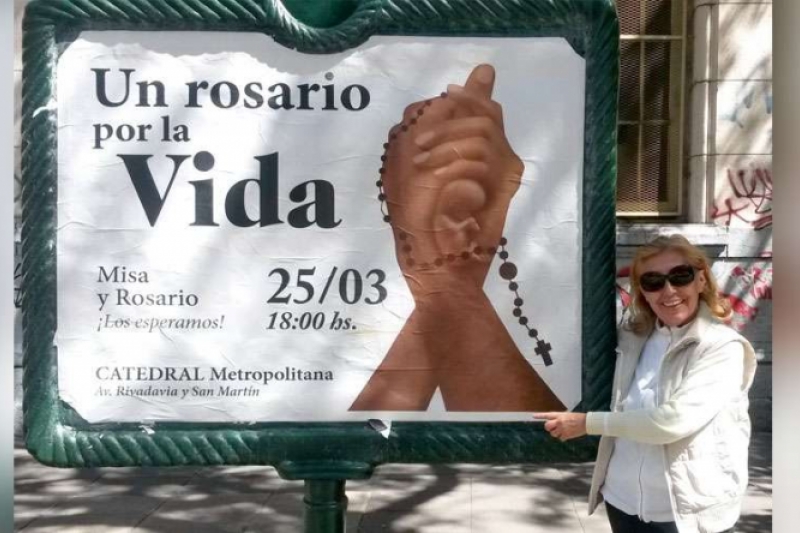 Un Rosario por la VIDA el 25 de Marzo en Argentina