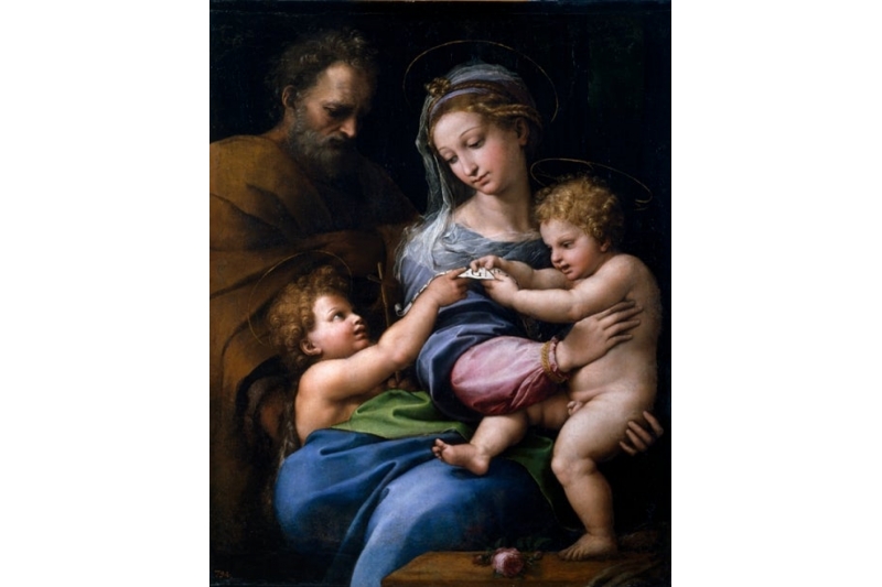 La Virgen de la Rosa de Rafael La Virgen de la Rosa, de Rafael, ilustra la lotería de Navidad de este año