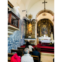 San Antonio de Padua. Misa en San Antonio de los Olivares, Coímbra, Portugal