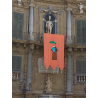 San Antonio de Padua en la Plaza de las Cuatro Fuentes, Palermo, Italia