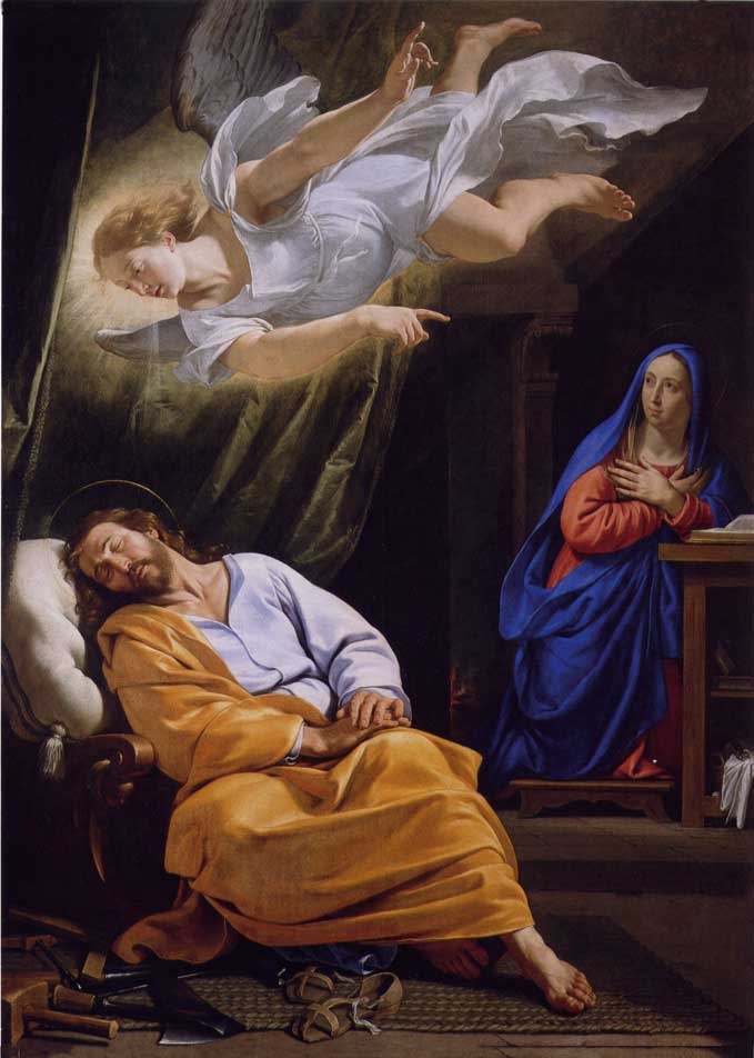 Resultado de imagen de el sueño de josé philippe de champaigne