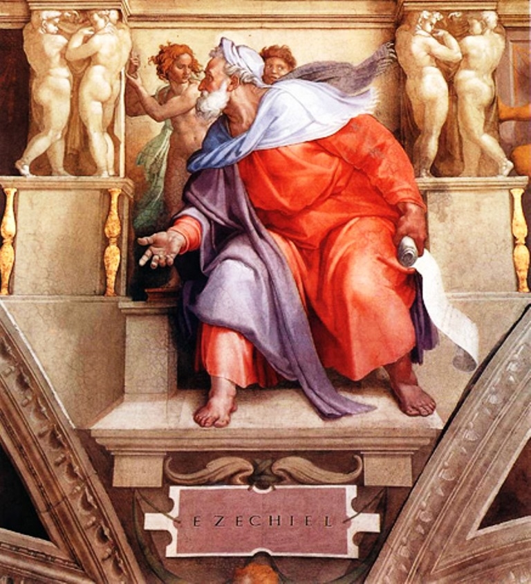 Resultado de imagem para ezequiel - michelangelo