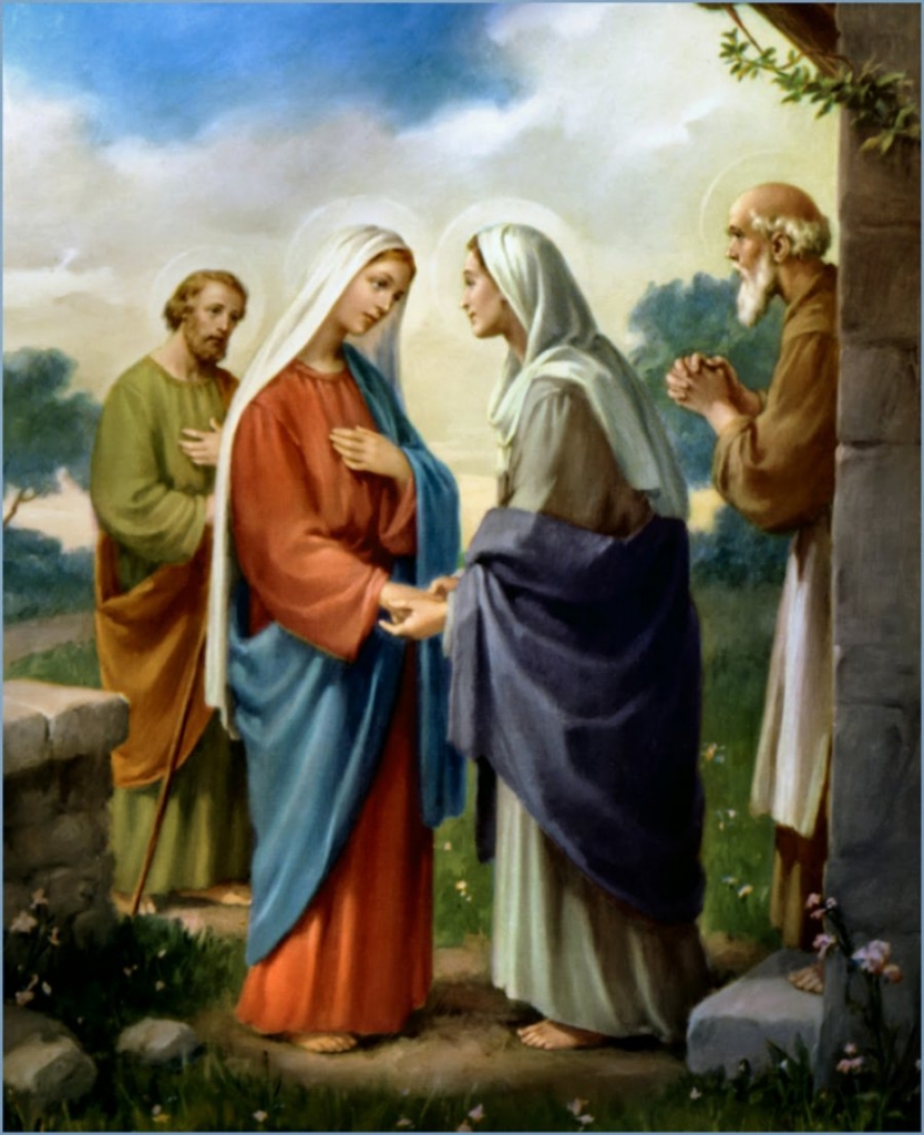Resultado de imagen de la visitacion de la virgen maria a su prima isabel